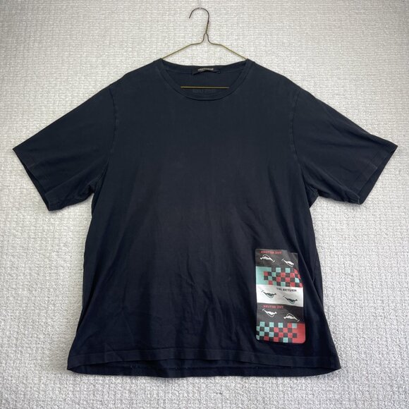 Roberto Cavalli Black ''Time Ravers'' Y2K Goth Graphic XL T-Shirt Italy Made - Picture 12 of 16